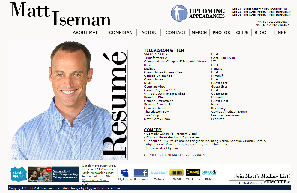 Matt Iseman work