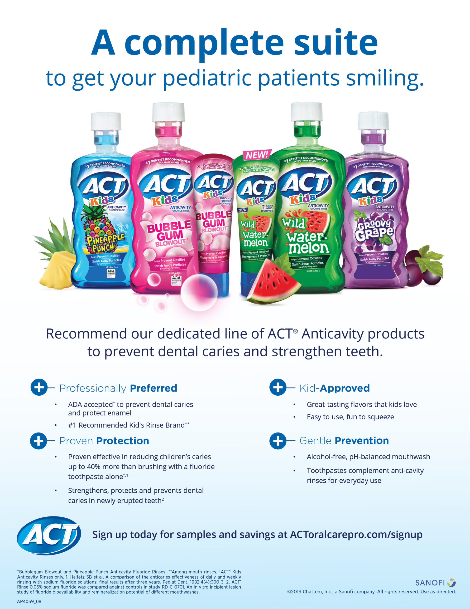 ACT® Kids sell sheet