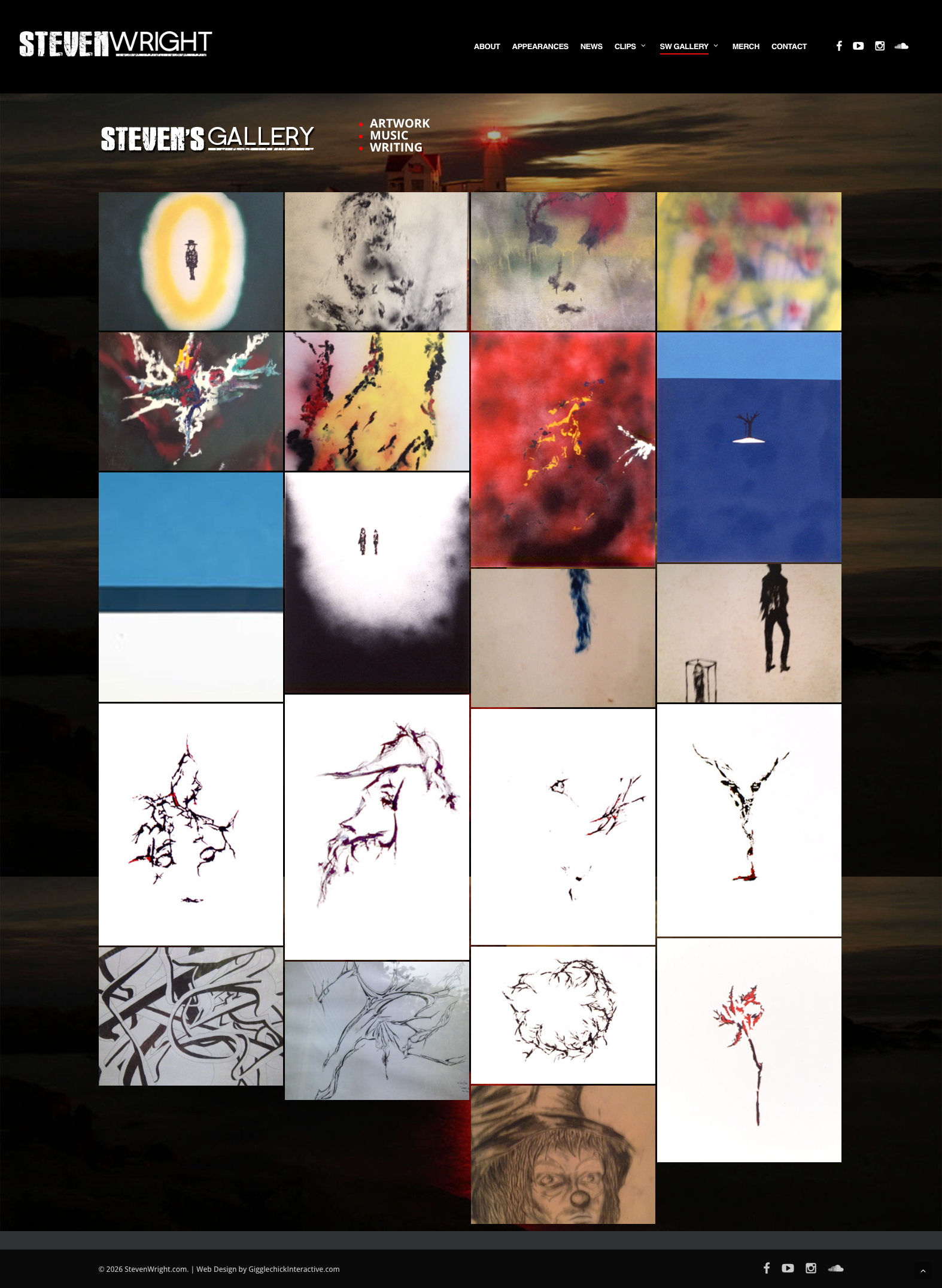 Artwork gallery page